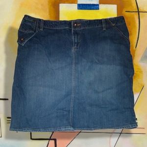 RIDERS COPPER JEANSWEAR W/ TWO POCKETS BLUE MINI SKIRT